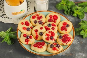 Постное печенье с ягодами - фото шаг 5