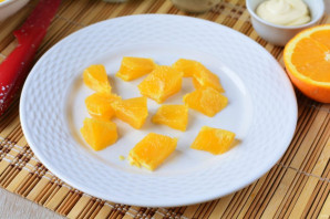 Салат с кукурузой и апельсином - фото шаг 4