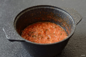 Итальянский томатный соус на зиму - фото шаг 7