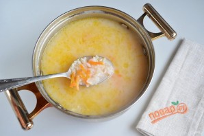 Нежный рисовый суп с курицей и шпинатом - фото шаг 7