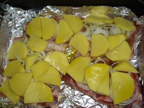 Картофель с ребрышками в духовке - фото шаг 2
