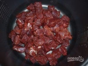Рагу с мясом в мультиварке - фото шаг 1
