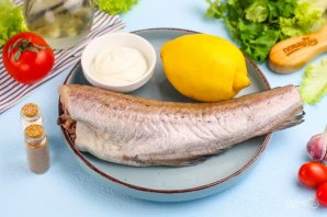 Минтай в фольге в духовке - фото шаг 1