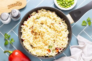 Паста орзо с овощами - фото шаг 8