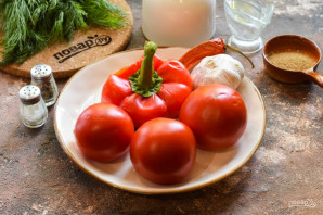 Грузинский томатный соус на зиму - фото шаг 1