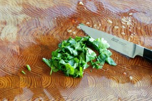 Салат с персиками и овощами - фото шаг 5