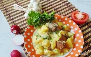 Свинина со сметаной и картофелем - фото шаг 4
