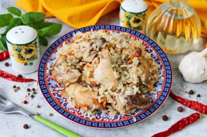 Плов с курицей в мультиварке - фото шаг 10