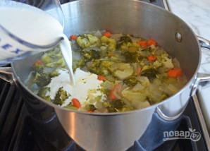 Крем-суп с брокколи и сыром - фото шаг 7