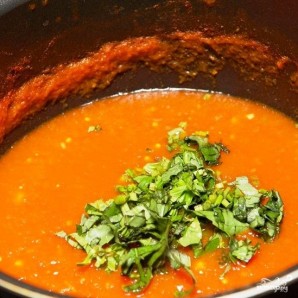 Томатный соус с базиликом - фото шаг 9