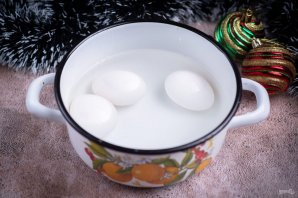 Салат "Оливье" новогодний