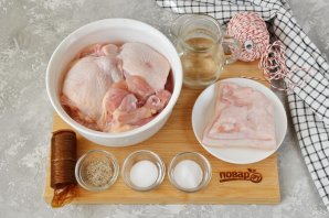 Домашняя колбаса из курицы - фото шаг 1