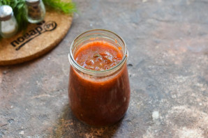Грузинский томатный соус на зиму - фото шаг 8