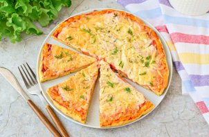 Пицца с сыром "Моцарелла" - фото шаг 10