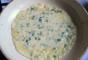 Блинчики с сыром и зеленью - фото шаг 8