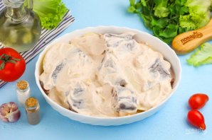 Минтай в духовке с картофелем - фото шаг 5