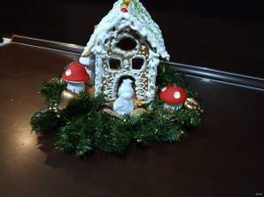 Рождественский пряничный домик - фото шаг 11