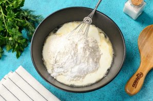 Ленивые хачапури с сыром на сковороде на кефире - фото шаг 4