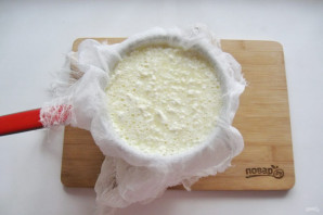 Домашний сыр из кефира и яиц - фото шаг 7