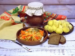 Салат "Кубанский" с огурцами и капустой - фото шаг 10