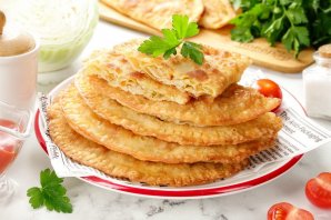 Постные чебуреки - фото шаг 15