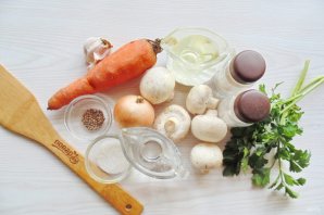 Морковь по-корейски с шампиньонами - фото шаг 1