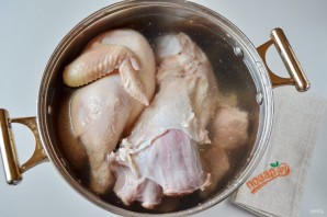 Домашний холодец из говядины и курицы - фото шаг 4