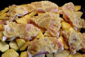 Пангасиус с картофелем в духовке - фото шаг 3