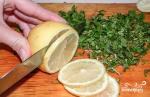 Скумбрия в духовке с лимоном - фото шаг 1