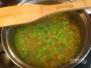 Суп с манкой и зеленым горошком - фото шаг 6