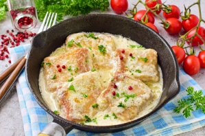 Рыба в сливках - фото шаг 8