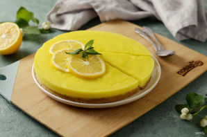 Лимонный пирог без яиц - фото шаг 7
