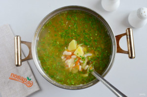 Суп с фасолью и огурцами - фото шаг 11