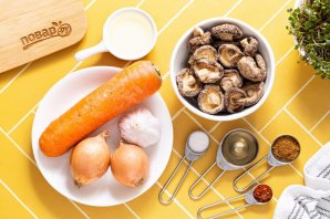 Шиитаке по-корейски - фото шаг 1