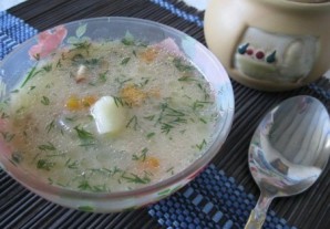 Суп куриный с плавленым сыром - фото шаг 5