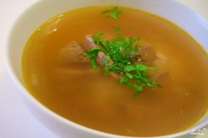 Мясной фасолевый суп в мультиварке - фото шаг 8