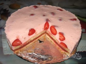 Торт из готовых бисквитных коржей - фото шаг 7