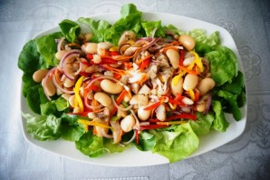 Овощной салат с филе сельди - фото шаг 5