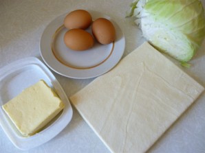 Капустный пирог с яйцом - фото шаг 1