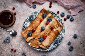 Блины в мультиварке - фото шаг 12