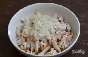 Салат с грудкой и грибами - фото шаг 4