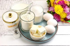 Бисквитный торт с кремом из сгущенки - фото шаг 1