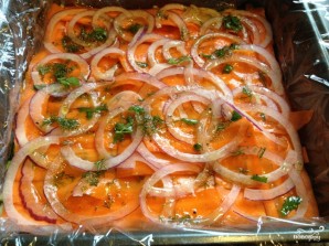 Слоеный салат с морковью - фото шаг 8