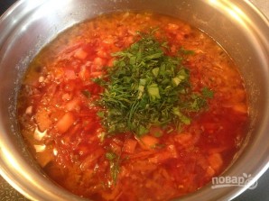 Свекольный суп с кочерыжкой брокколи - фото шаг 9