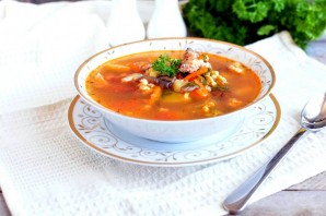 Куриный суп с грибами и цветной капустой - фото шаг 6