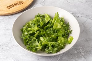 Салат с редисом и нутом - фото шаг 2