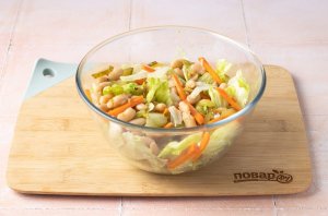Салат из фасоли, моркови и сельдерея - фото шаг 7