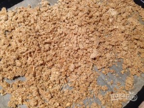 Крамбл со взбитыми сливками и соленой карамелью - фото шаг 4