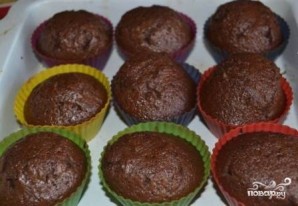 Шоколадные кексы в формочках - фото шаг 8