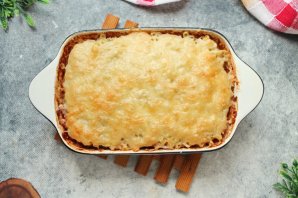 Макаронная запеканка с фаршем - фото шаг 11